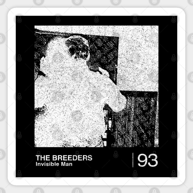 The Breeders / Minimalst Graphic Artwork Design Sticker by saudade